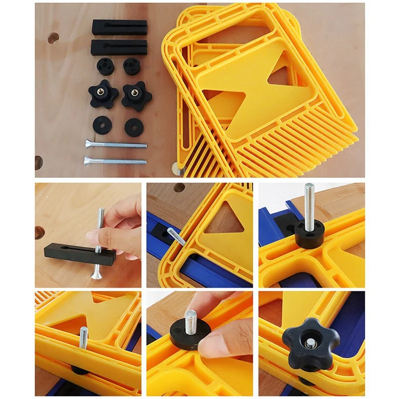 Long Version Multi-Purpose Feather Board For Flip Engraving Machine Table Saw Band-Saw Miter Gauge Slot Woodwork Tools