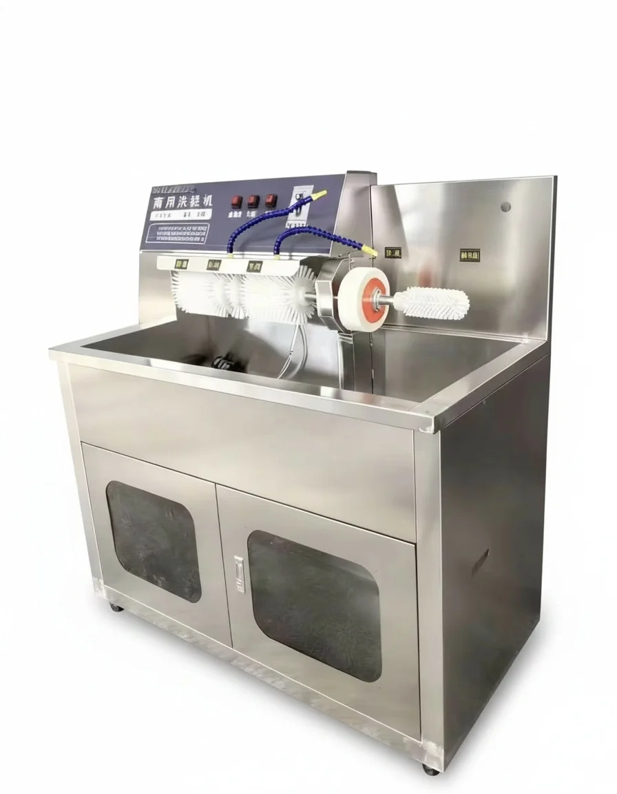 Commercial Shoe Washer, Stainless Steel Semi-Automatic Laundry Machine, Hot Water Cleaning Industrial Washing Equipment