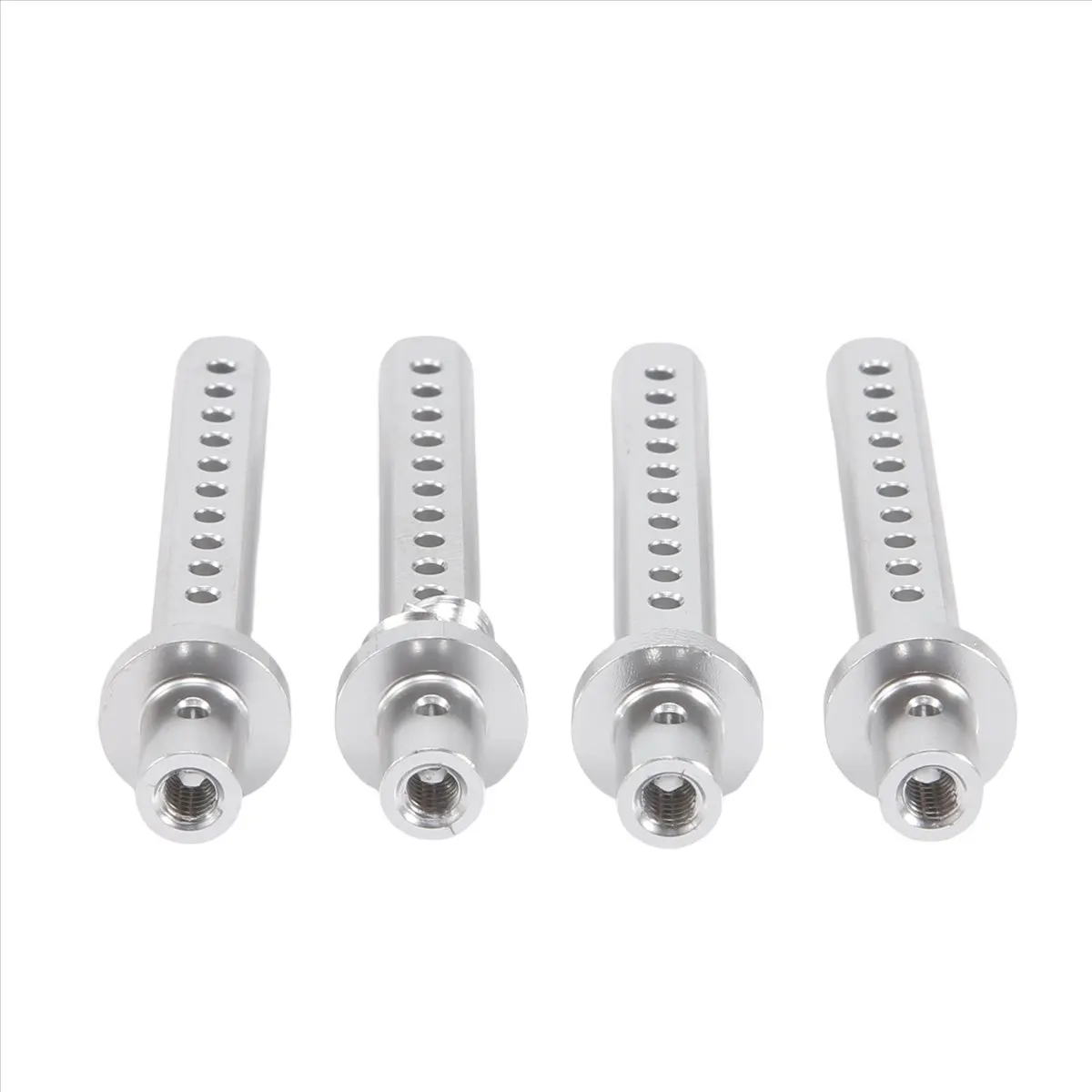 New Arrival Fashion 4Pcs Metal RC Car Shell Column Body Posts Mount for 1/10 Crawler Car SCX10 SCX10 II D90 ,Silver