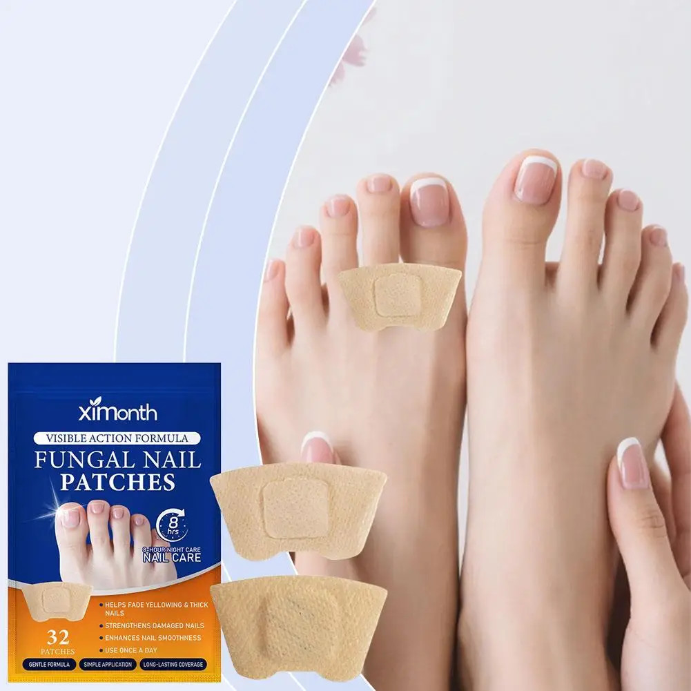 

32 шт., пластырь для ногтей на ногах, лечение грибка ногтей на ногах, сверхпрочный ремонт ногтей для поврежденных обесцвеченных ногтей, уход за ногами