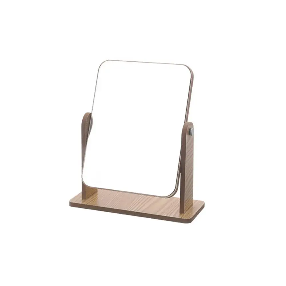 Grand Miroir de Maquillage Portable en Bois, Brosse Rotative Haute Définition, pour Étudiant, Dortoir, miles, R3T8