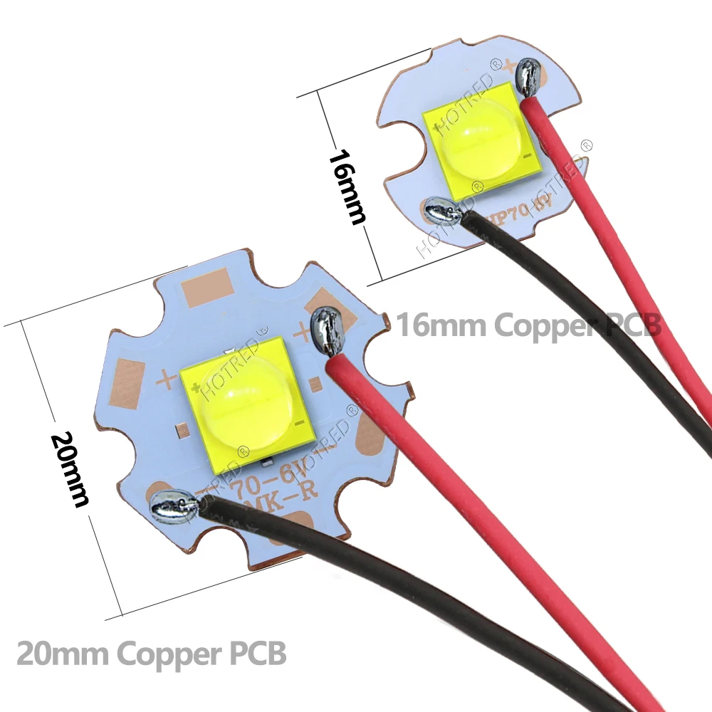 XHP70 Chip LED 20W DC3V6V12V 7070 wysokiej mocy diody koralikowe zimna biel z przewodem do DIY latarka części reflektor samochodowy rowerowe