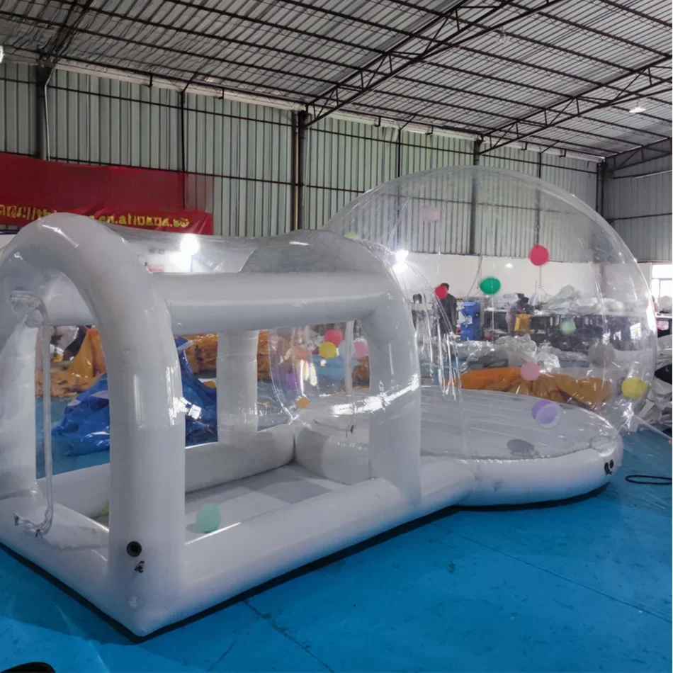 FOR transparent inflatable bounce bubble house  fun dome bubble house with balloon