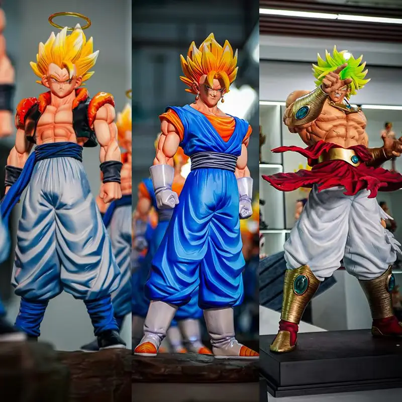 

Hot Jt-068/69 Statue Super Saiyan Gogeta Vegetto Broli Action Figures Anime Dragon Ball Model Doll Collection Gift Toy