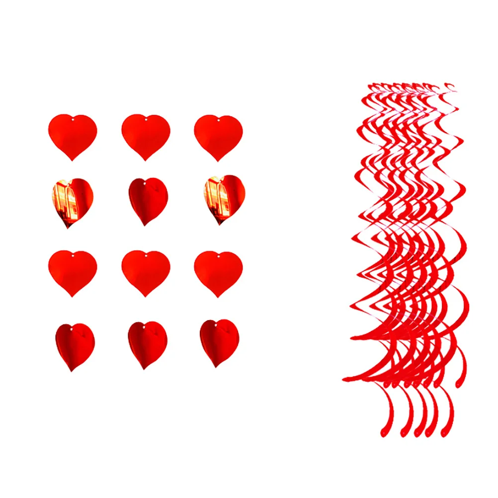 

Spiral Ornament Sequins Ceiling Decorations Hearts