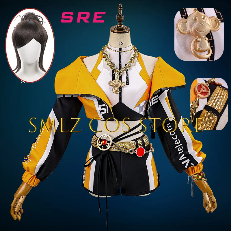 

SRE Enchantress Cosplay Game Identity V Esports Patricia Dorval Costume Woman Sexy Uniform Prop Wig Set Party Play Outfit