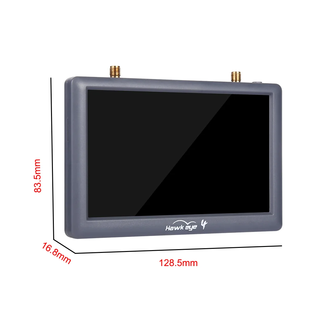 Hawkeye Little Pilot 4 version4 V4 5.8GHZ 48CH Built in DVR Battery Dual Receivers 800X480 LED FPV Monitor For FPV Racing Drone