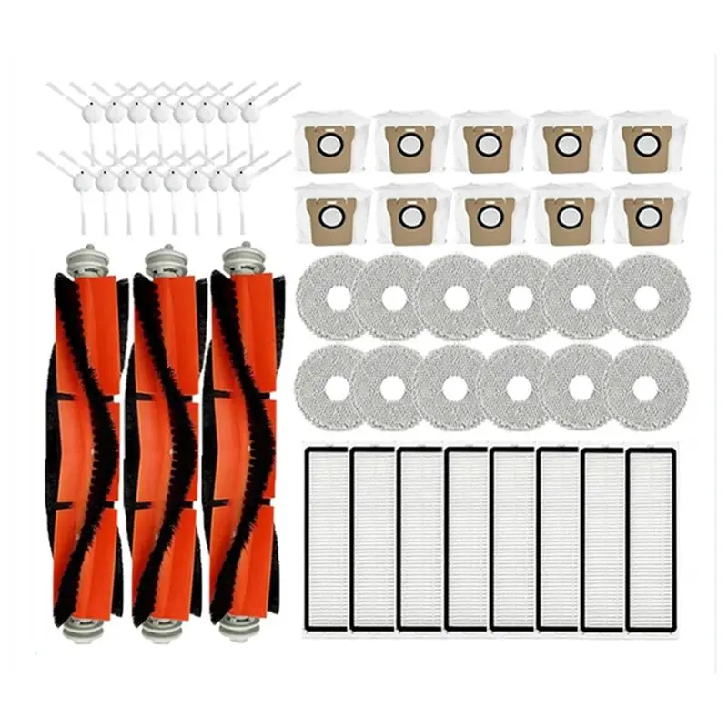 

AEE8-For XIAOMI Mijia Omni 1S B101CN B116 X10+ Accesories Dreame L10S Ultra/S10 Pro Main Side Brush Hepa Filter Mop Dust Bag