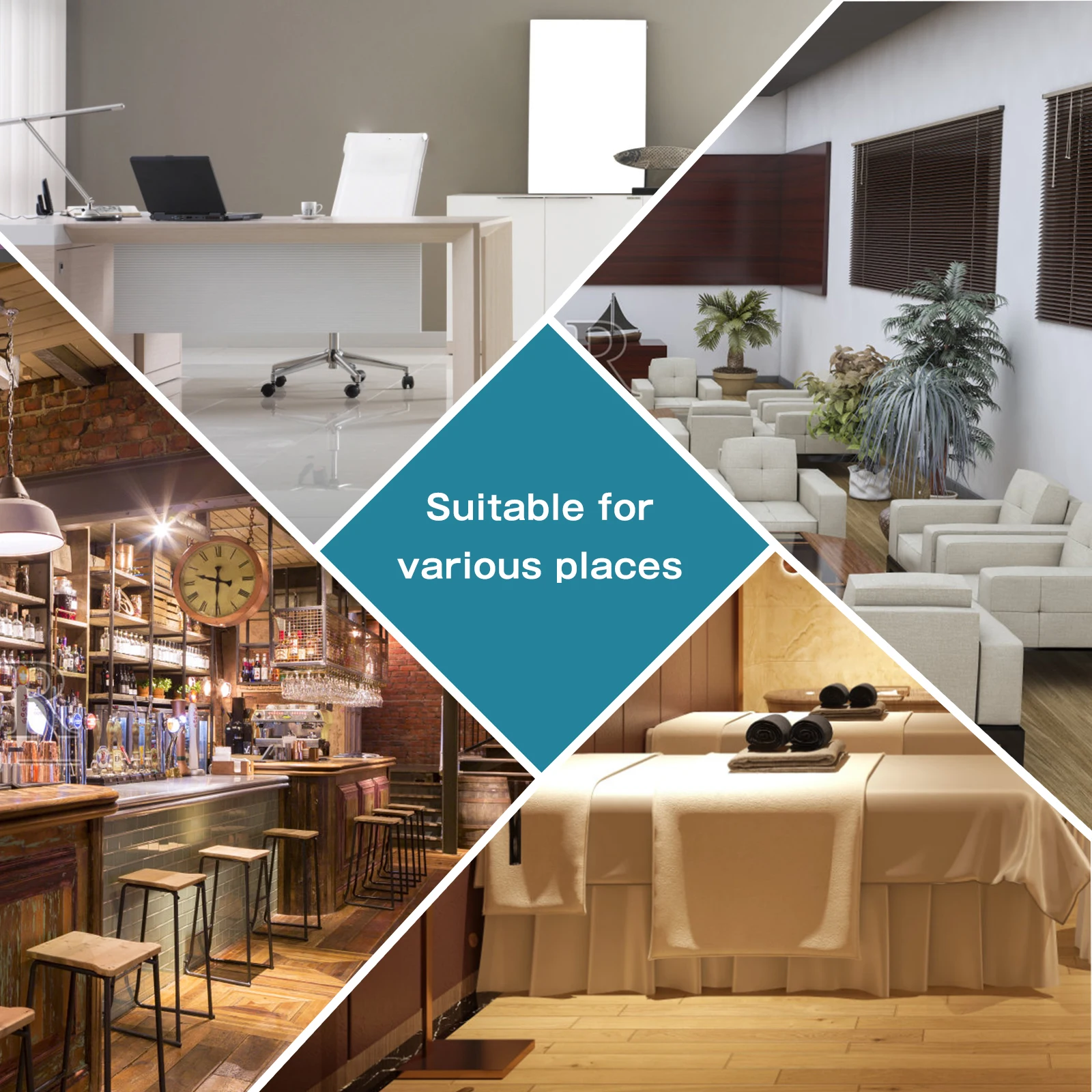 مقعد دوار لصالونات التجميل الهيدروليكية مع مسند ظهر منخفض - كرسي دوار قابل للتعديل للمنتجعات الصحية أو المتجر أو الصالونات أو التدليك أو الطبية