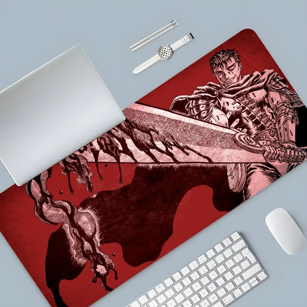 Imagem -03 - Berserk Guts Mouse Pad com Lockedge para pc Desk Grande Jogo Computador Gamer Teclado Mousepad