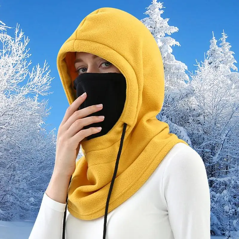 

Ski Face Cover Cycling Masque Scarf Headgear Fleece Hood Neck Warmer Ski Masque Windproof Winter Face Cover