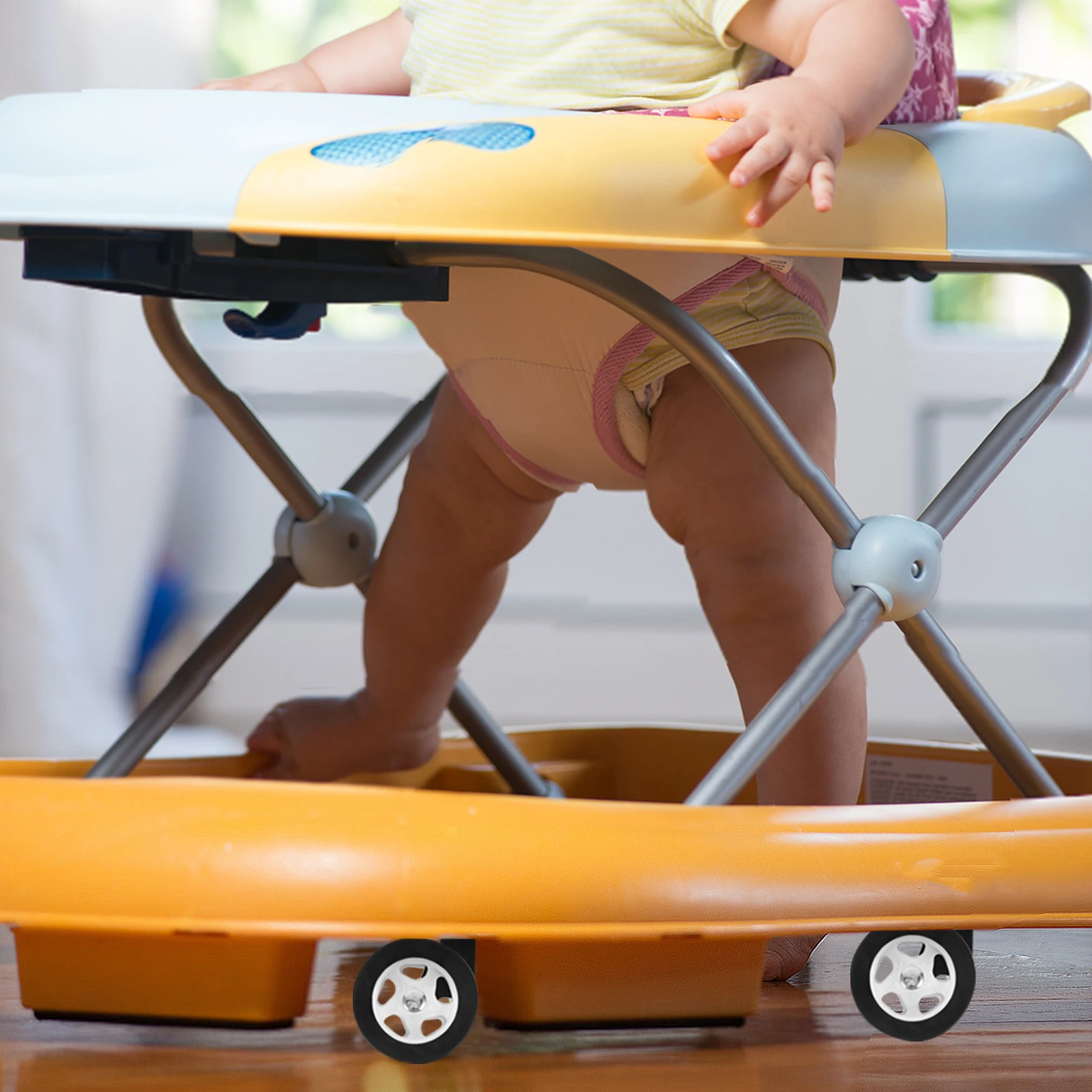 

4Pcs Baby Stroller Wheel Replacement Accessories Universal Fit Silent Operation Wear-Resistant Swivel Easy Detach Stroller Parts