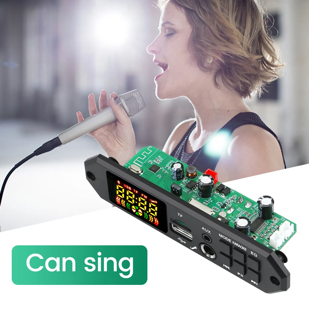 Scheda di decodifica Bluetooth MP3 DC7V-24V modulo audio remoto supporto TF card USB FM modulo radio per altoparlante lettore MP3