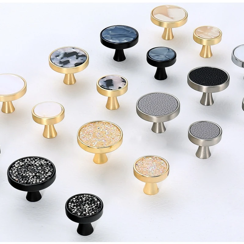 European Style Cabinet Handle Creative American Style Drawer Knob Modern Simple Bedside Cabinet TV Cabinet Wardrobe Door Handle