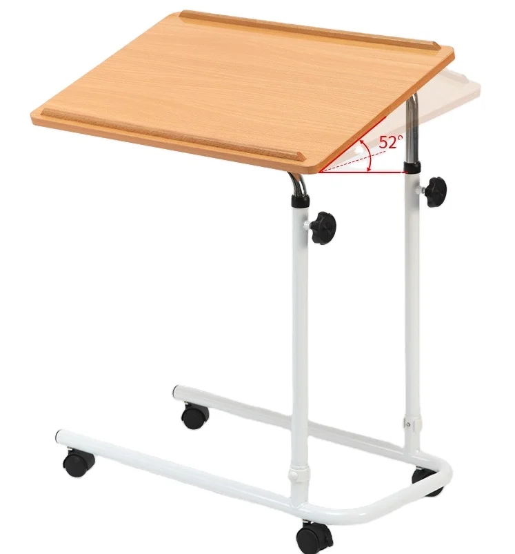 قابل للتعديل مكتب الكمبيوتر المحمول رعاية المسنين طاولة طعام المحمول التمريض السرير الجدول لكبار المعيشة للمستشفيات #2