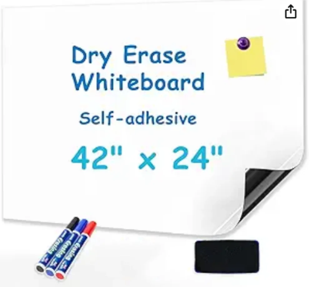 Large Magnetic Whiteboard for Wall  42