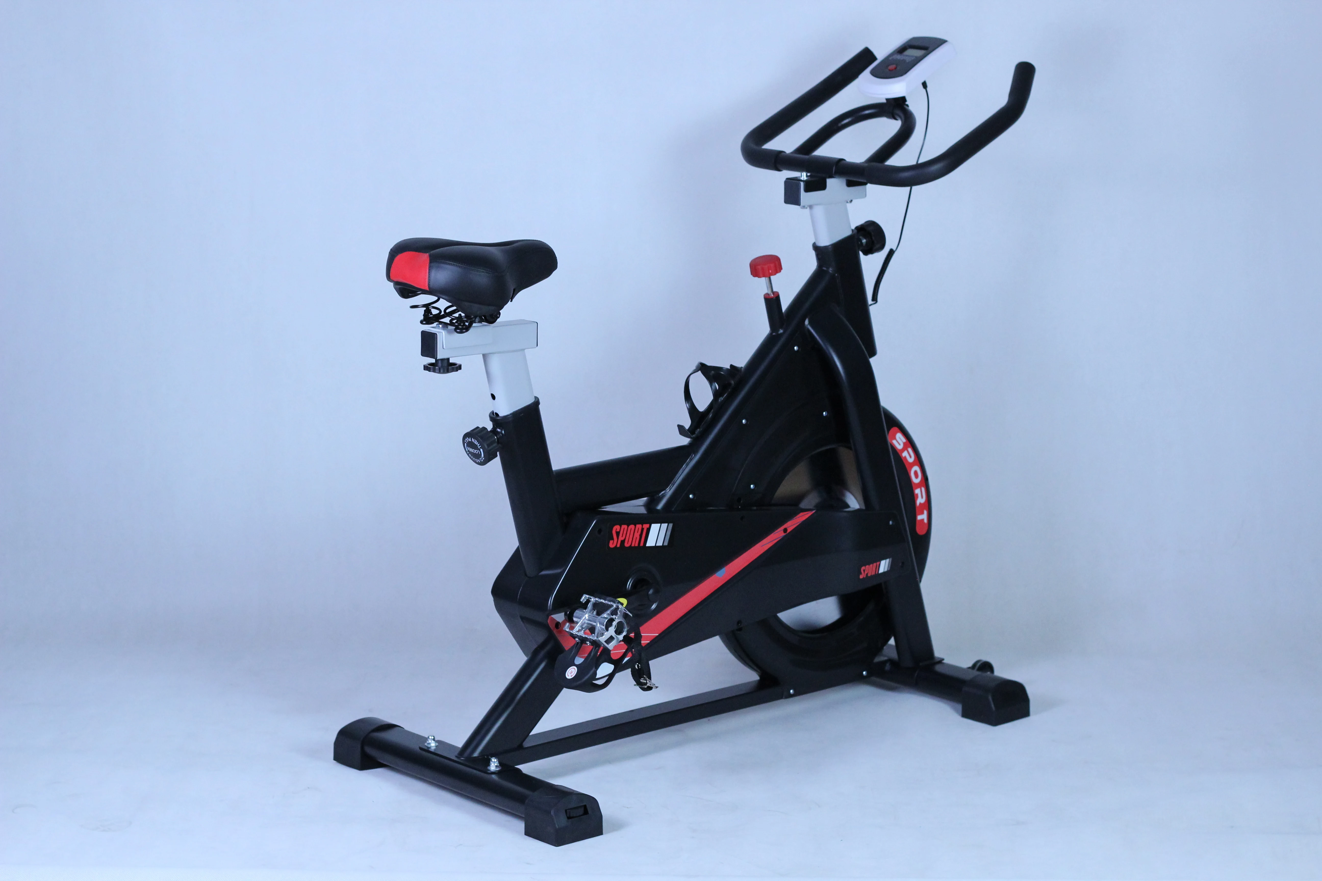 Ergonomic Static Indoor Spin Bike Silent Steel and Aluminium Sport Bicycle for Home and Gym Exercise