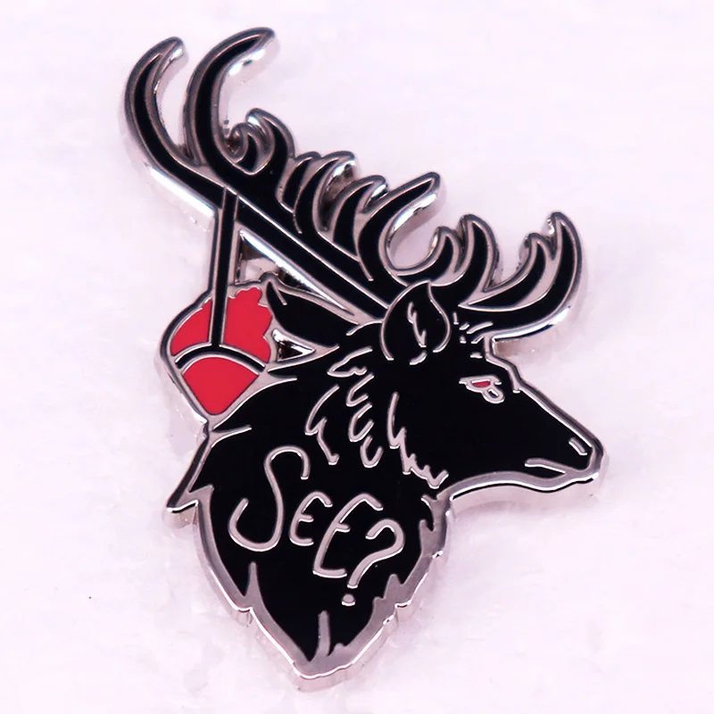 Кораллоу, вы получили мое сердце на шнурке, значки, американский психологический ужас, ТВ-серия, эмалированная брошь-Кнопка ювелирные изделия, рюкзак, Декор