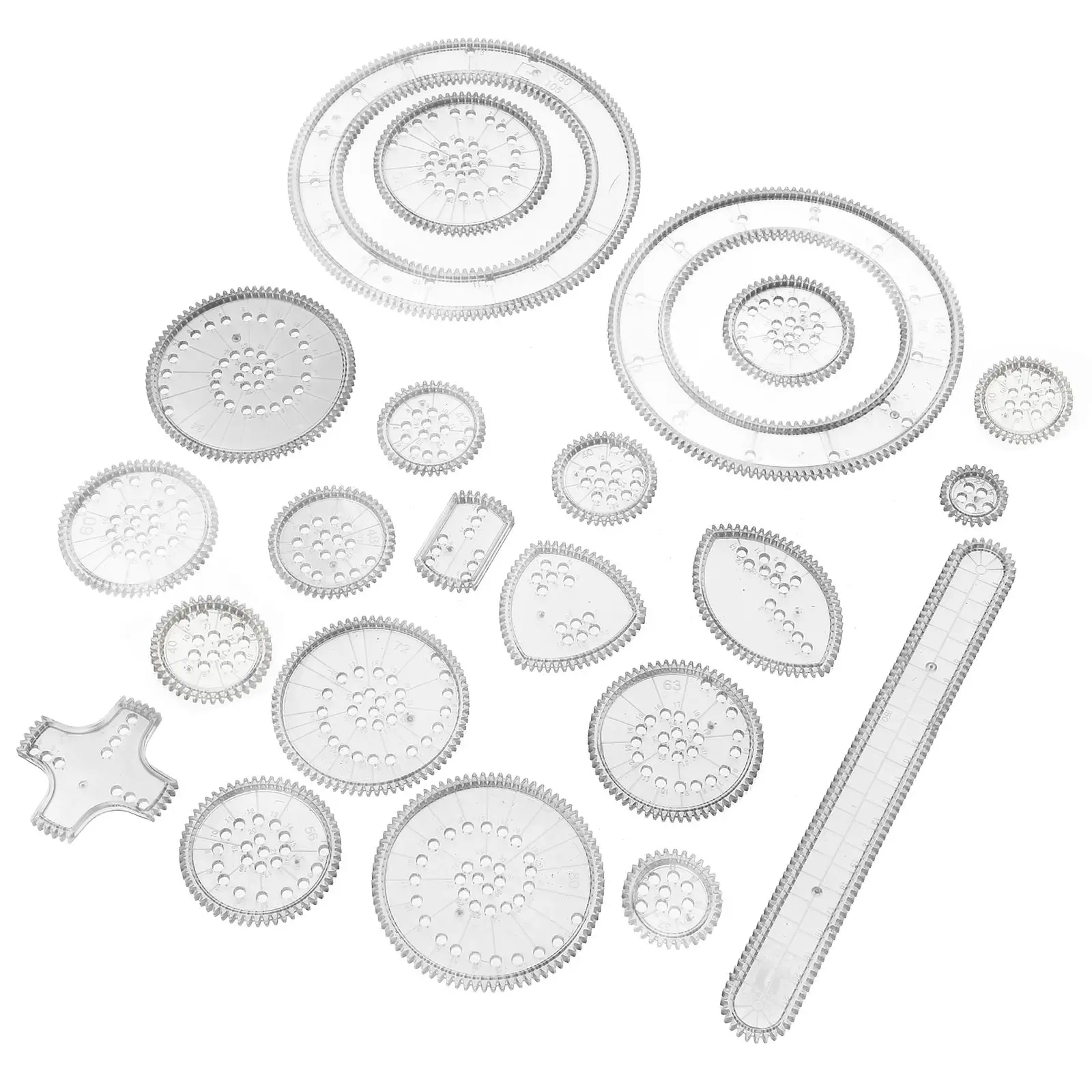 Drawing Template Set Stencil Ruler Colorful Kids Educational Painting Tools Creative Mold Craft Intelligence Development