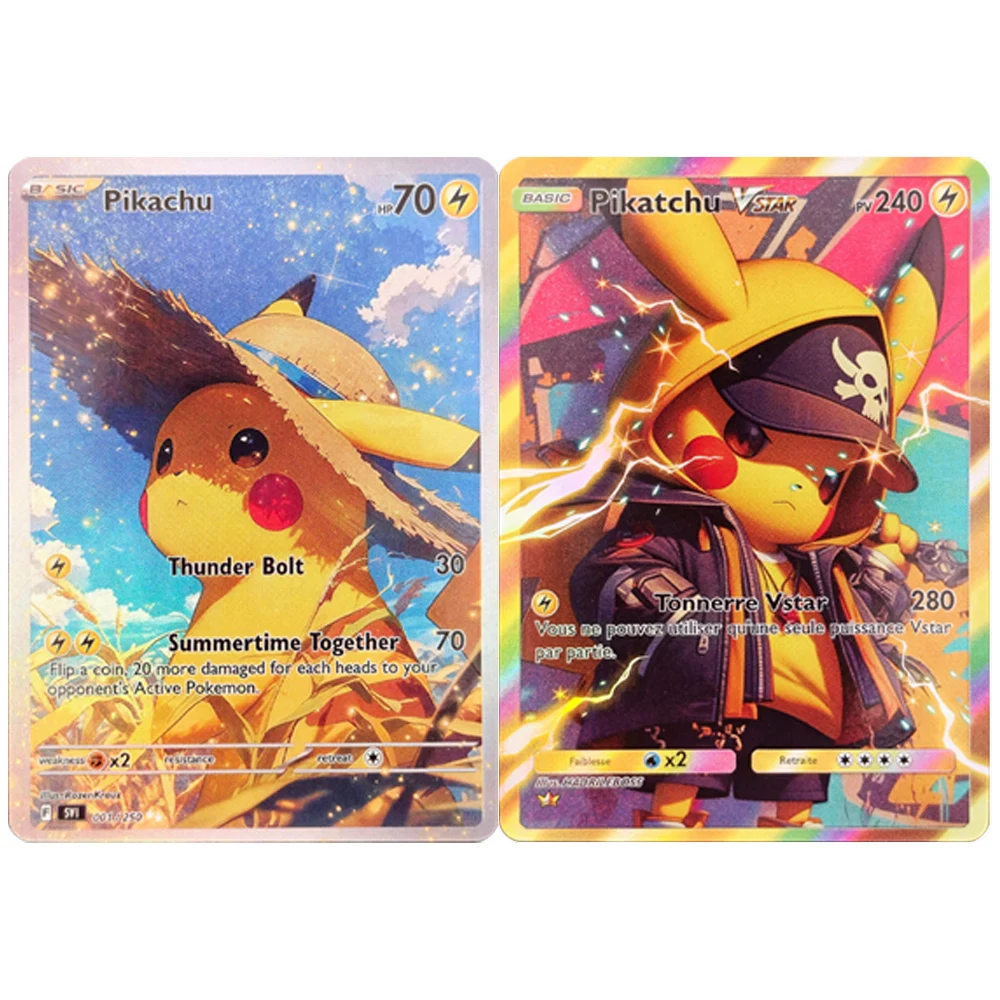 DIY TCG PKM Card Custom Fan Art Umbreon  VSTAR Straw Hat  Full Art Holo Flash Anime Game Collectible Cards Gift