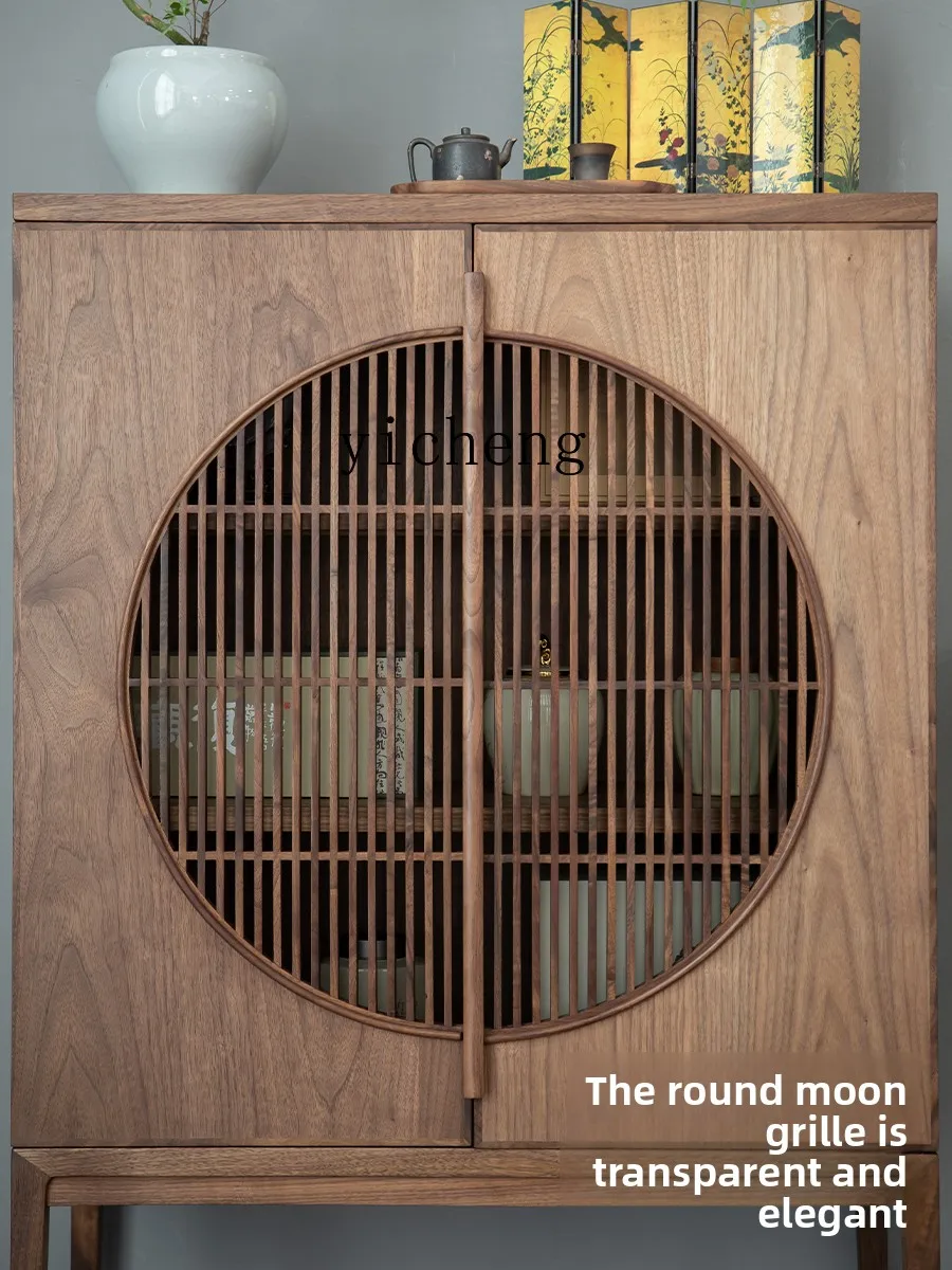

LX Entrance Cabinet for Entryway, Solid Wood Living Room Screen Partition Cabinet, Hallway Cabinet