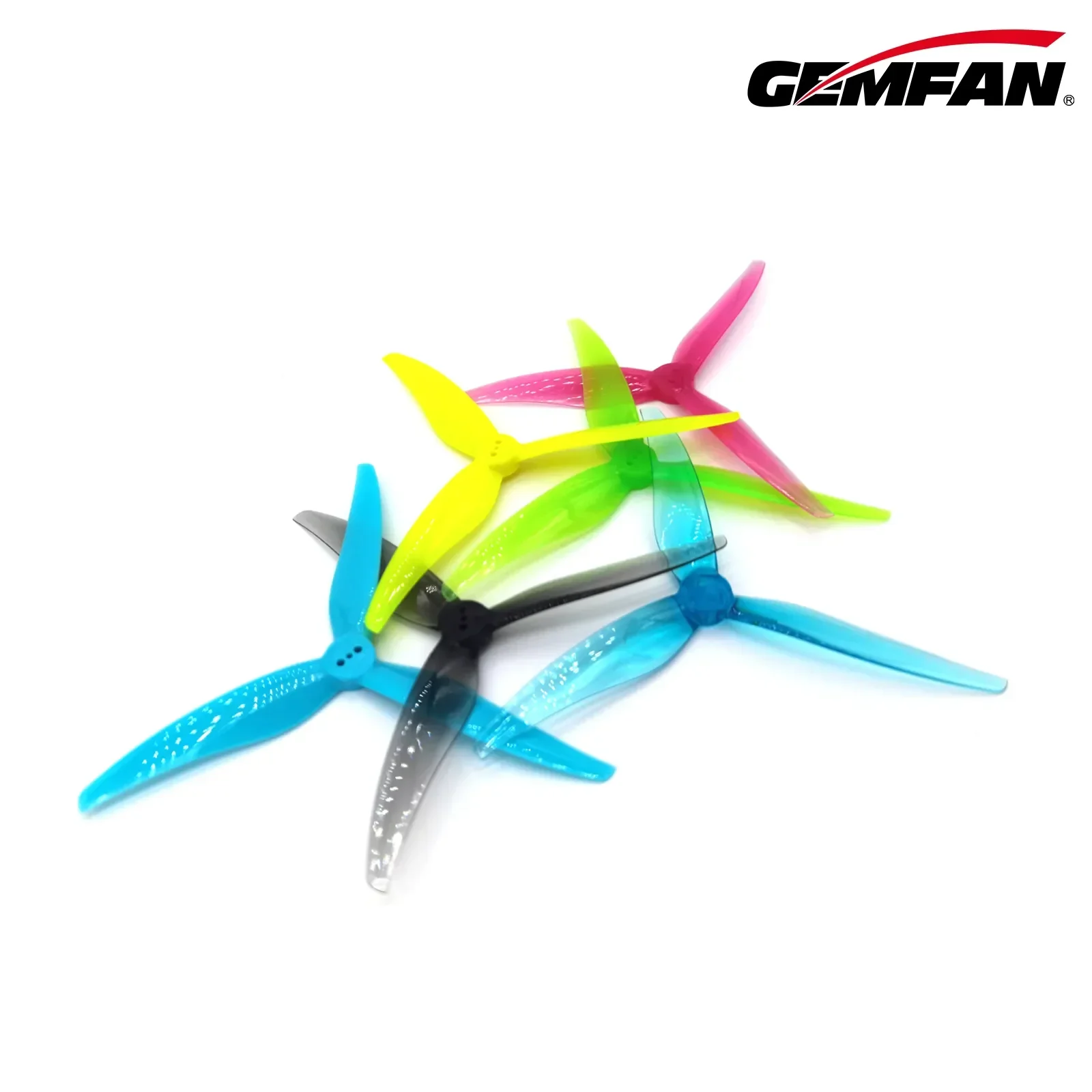 

10 пар (10CW + 10CCW) Gemfan SL5125 5.1X2.5X5 3-лопастный пропеллер 1,5 мм (случайный цвет) для 5-дюймового зубочисток FPV, мини-Дрон дальнего действия