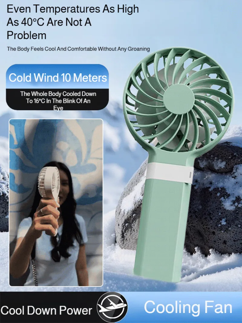 

Мини-портативный перезаряжаемый портативный маленький вентилятор, бесшумный портативный вентилятор