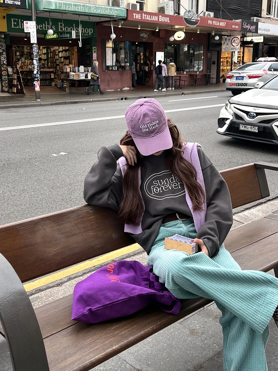 RORIRI سروال قصير نسائي عالي الخصر بنطال ذو قصة أرجل واسعة للخريف فضفاض مستقيم الساق بنطلون أزرق ملكي مخملي مقاس كبير مناسب