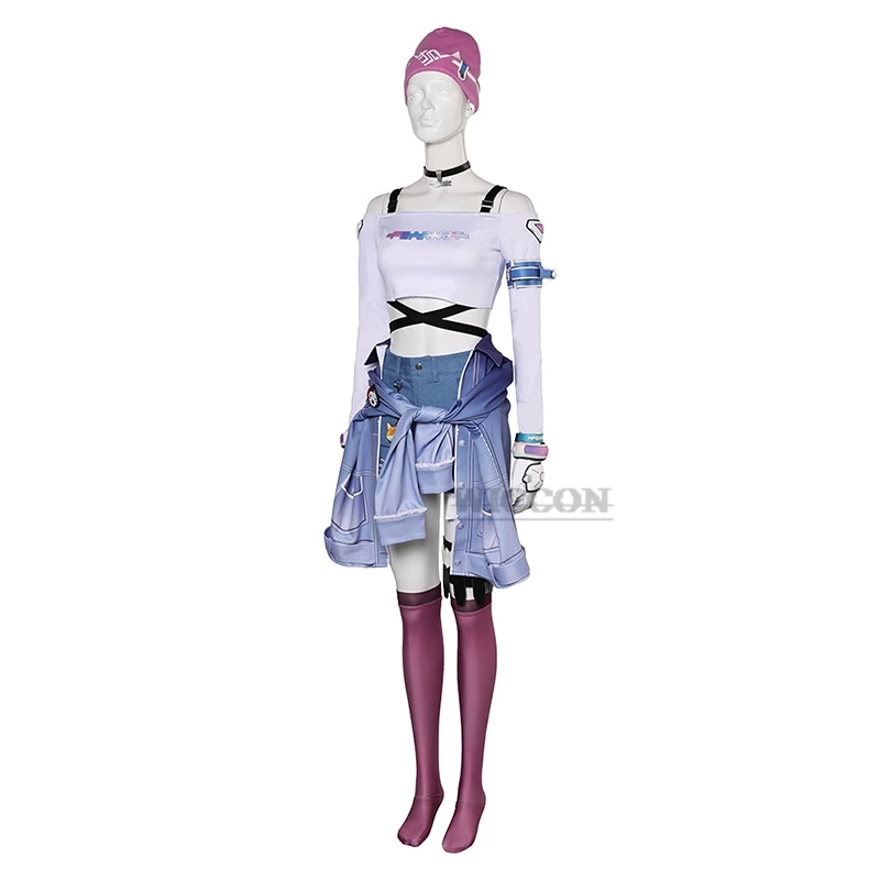 Gioco OW Cosplay Kiriko giacca Costume Cosplay donna cappello guanti abiti ragazze adulte braccialetto collana femminile parrucca vestito di Halloween