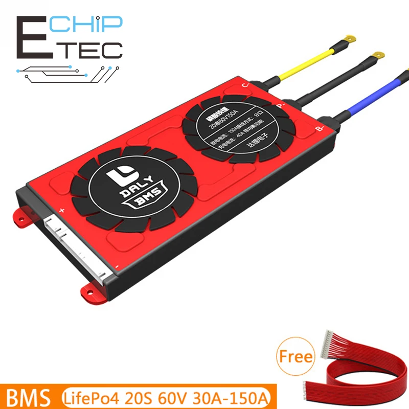 

20S 60V 30A-150A LifePo4 литиевая железная батарея, защитная плата, разделенный порт с балансировкой для электрической трехкомпонентной защиты