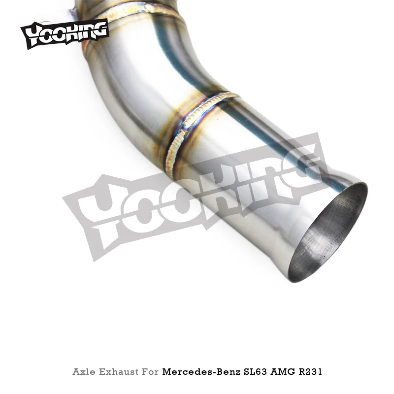 Custom Axle Back Exhaust For Mercedes-Benz AMG SL63 5.5T 2013-2020 Stainless Steel Pipe Muffler Catback Exhaust System Escape