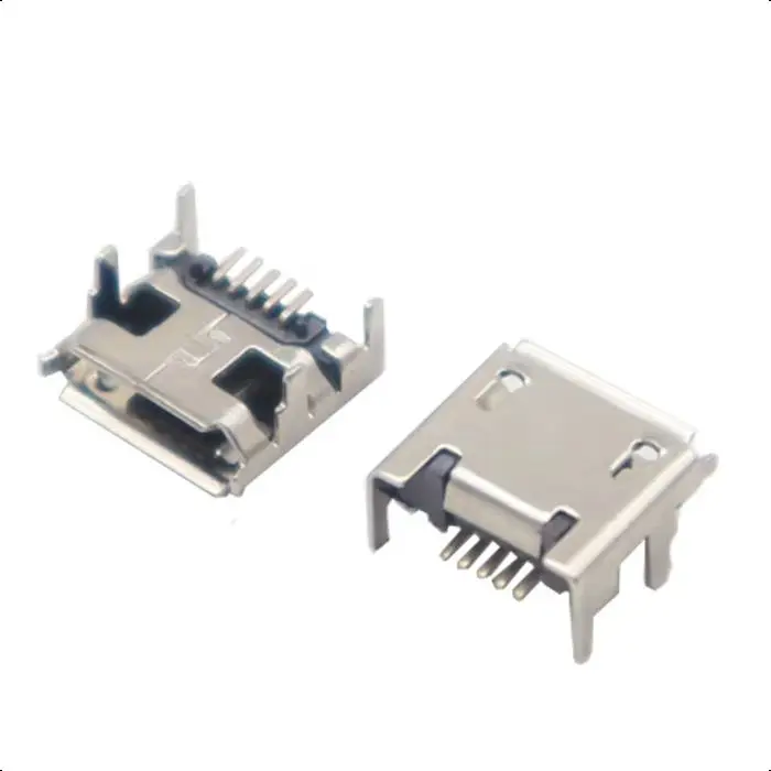 【50-10PCS】Micro USB Mobile Phone Android Interface T-type Mini Trapezoidal Patch Female Socket