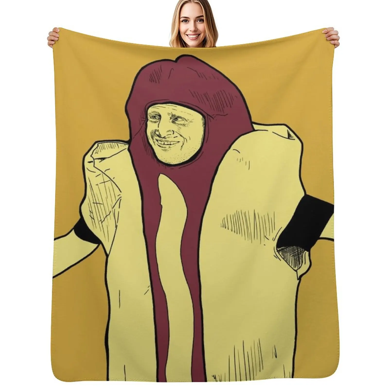 Hot Dog Car Crash (I Think You Should Leave) Throw Blanket Single Sofa Throw Luxury Designer Beautifuls Designers Blankets