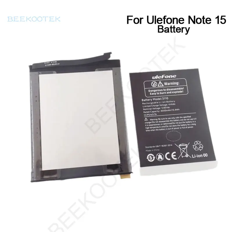 Original New Ulefone Note 15 Battery Inner Built Cell Phone Battery Repair Replacement Accessories For Ulefone Note 15 Phone