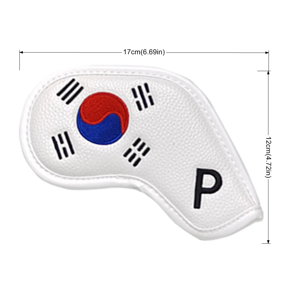 Korea Patriotic Golf Head Covers Set - Iron Driver Fairway Hybrid Club Headcovers with Unique Design view 4