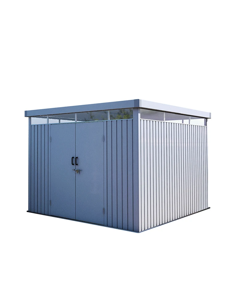 

Outdoor storage room outdoor tool garden courtyard simple utility storage combination movable board