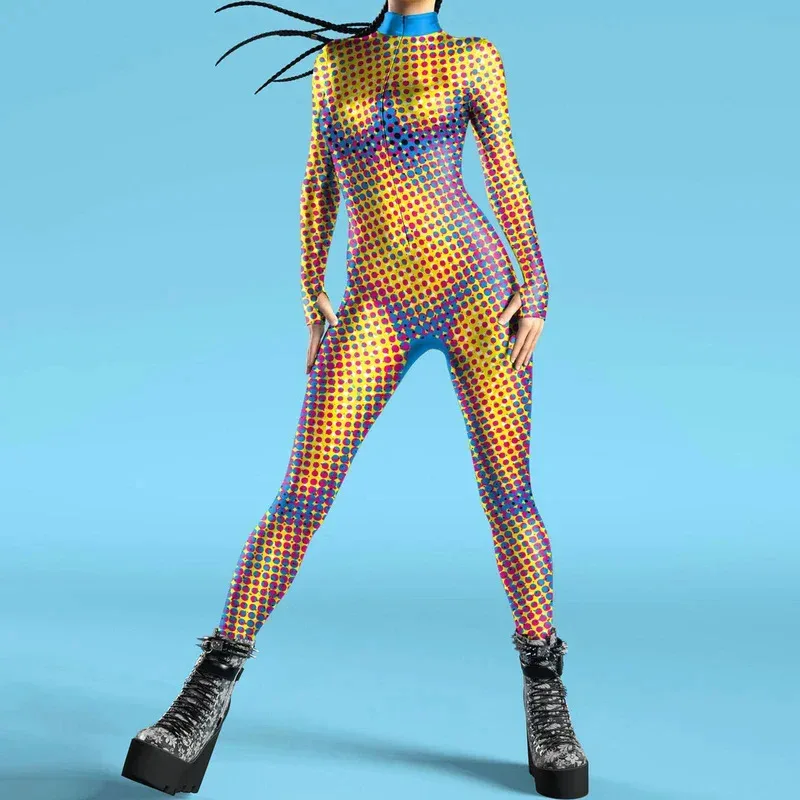 

qq28Green Fish Scale Catsuit Women Kids Long Sleeve Bodysuit Tights Cosplay Leotard Hot Sexy Spandex Jumpsuit Unitard Body Teddi