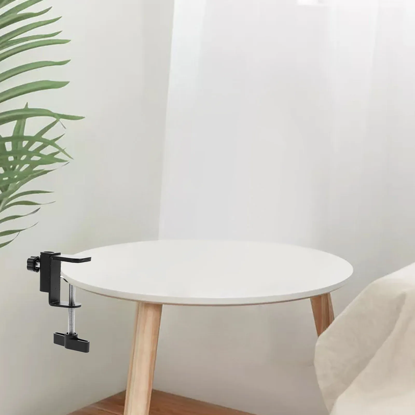 

Sturdy Table Clamp Universal Desk Mount Clamp Metal Plastic Adjustable for Woodworking Home Office Use Universal Clamps for Desk