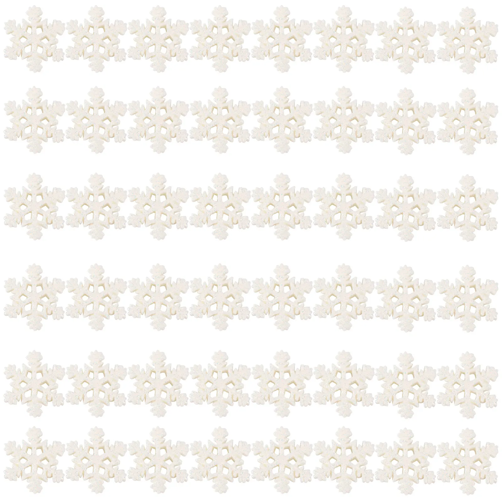 50 قطعة ندفة الثلج على شكل الديكور عيد الميلاد زخرفة DIY بها بنفسك الراتنج ملحق احتفالي ديكور المنزل لتخزين جراب هاتف الحرفية