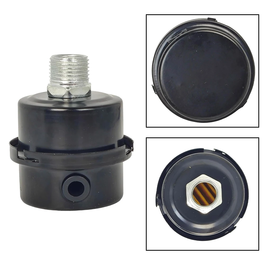 

For Industrial Use Black Air Filter Muffler Compatible Air Filter Extensive Compatibility MPT Threaded Interface