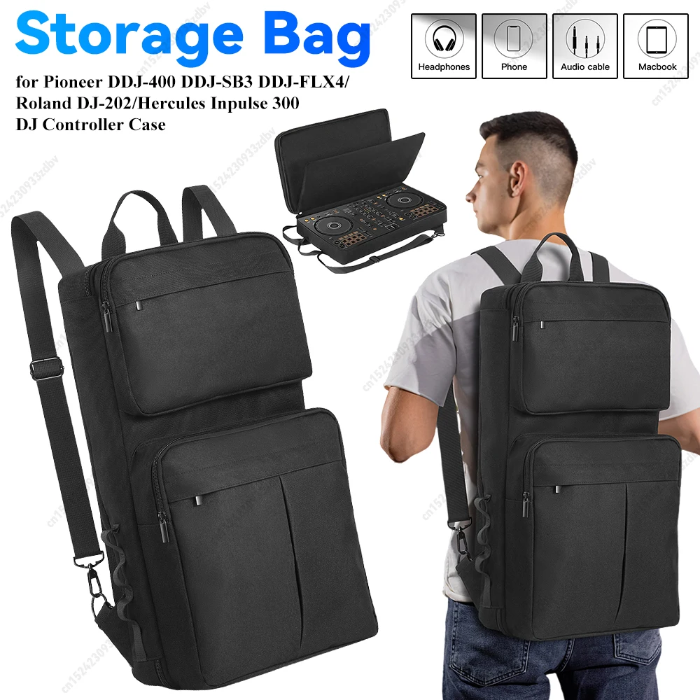 

Сумка-чехол для переноски, рюкзак для диджеев, для Pioneer DDJ-400, DDJ-FLX4, для Roland DJ-202, чехол для диджейского микшера, защитный чехол для хранения с защитой от царапин