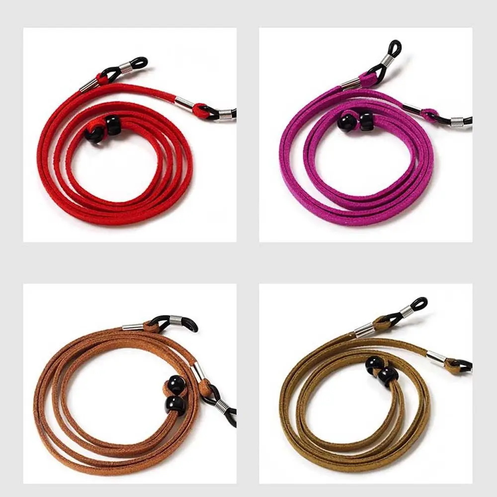 Rope Reading Glasses Retainer Eyewear Holder Gold Color Glasses Lanyard Glasses Chains Leather Glasses Strap Sunglasses Chains