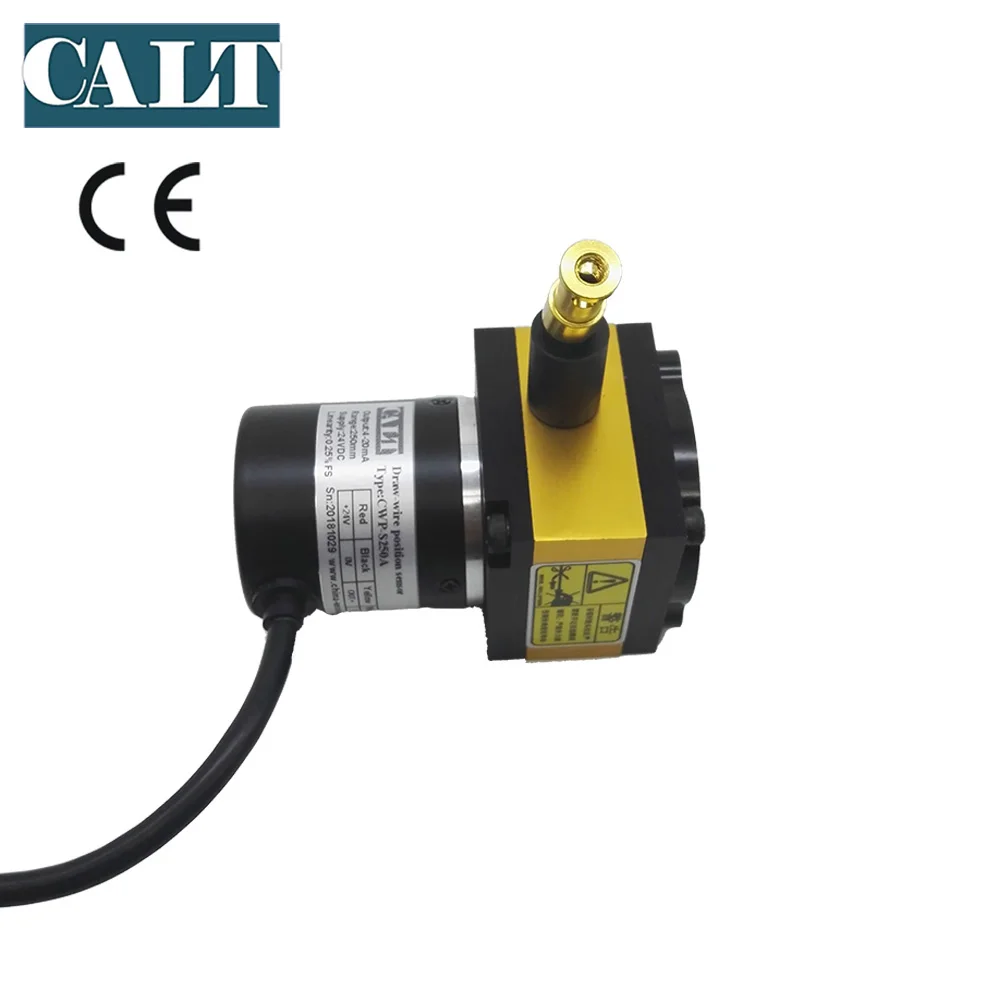Sensore di posizione di spostamento a filo analogico da 250 mm 0-5 V