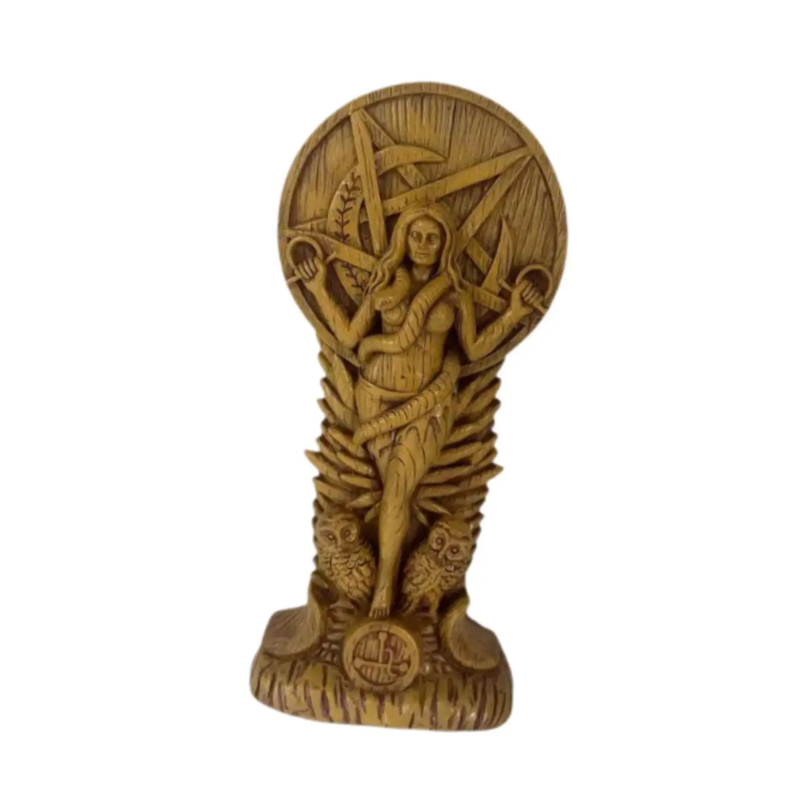 Goddess Witch Snake Woman Statue Birthday Gift Desktop Decoration Resin Figurine for Bookshelf Hotel Entrance Living Room Desk