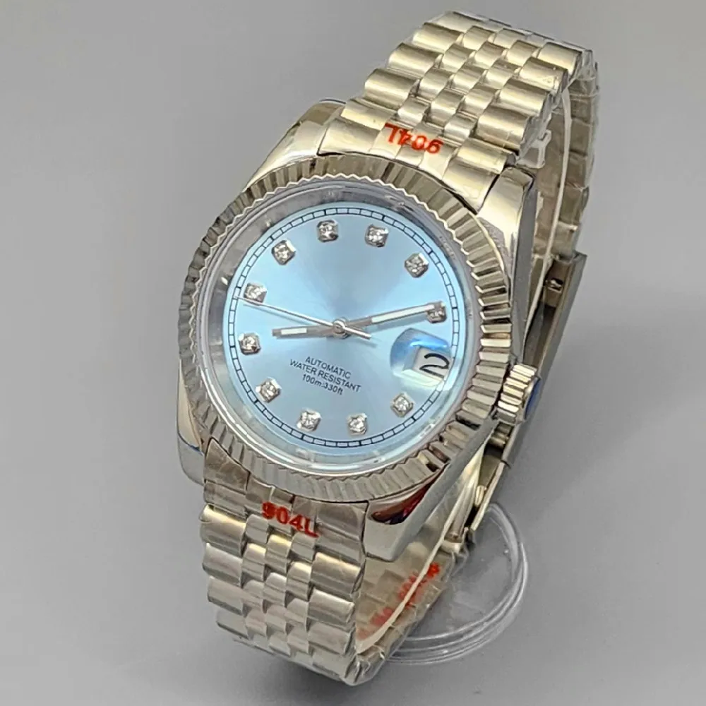 36mm 39mm Sapphire Glass 2024 New Style Stainless Steel Watch Japanese Nh35 Automatic Mechanical Movement N3