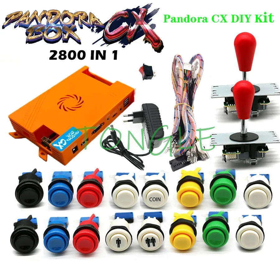 

2021 Pandora Box CX 2800 Games in 1 HAPP Type Buttons 2 Players Joystick Arcade Diy Kit Parts Button