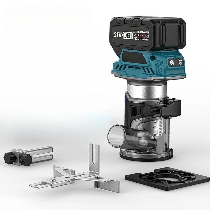 Brushless lithium battery trimming machine, rechargeable slotting machine, woodworking trimming machine