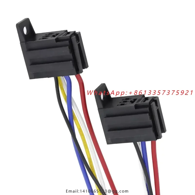4/5Pin Automotive Violet Relay Socket with Wire with Terminal 12V/24V30A Modified Nylon Flame Retardant Auto parts view 2