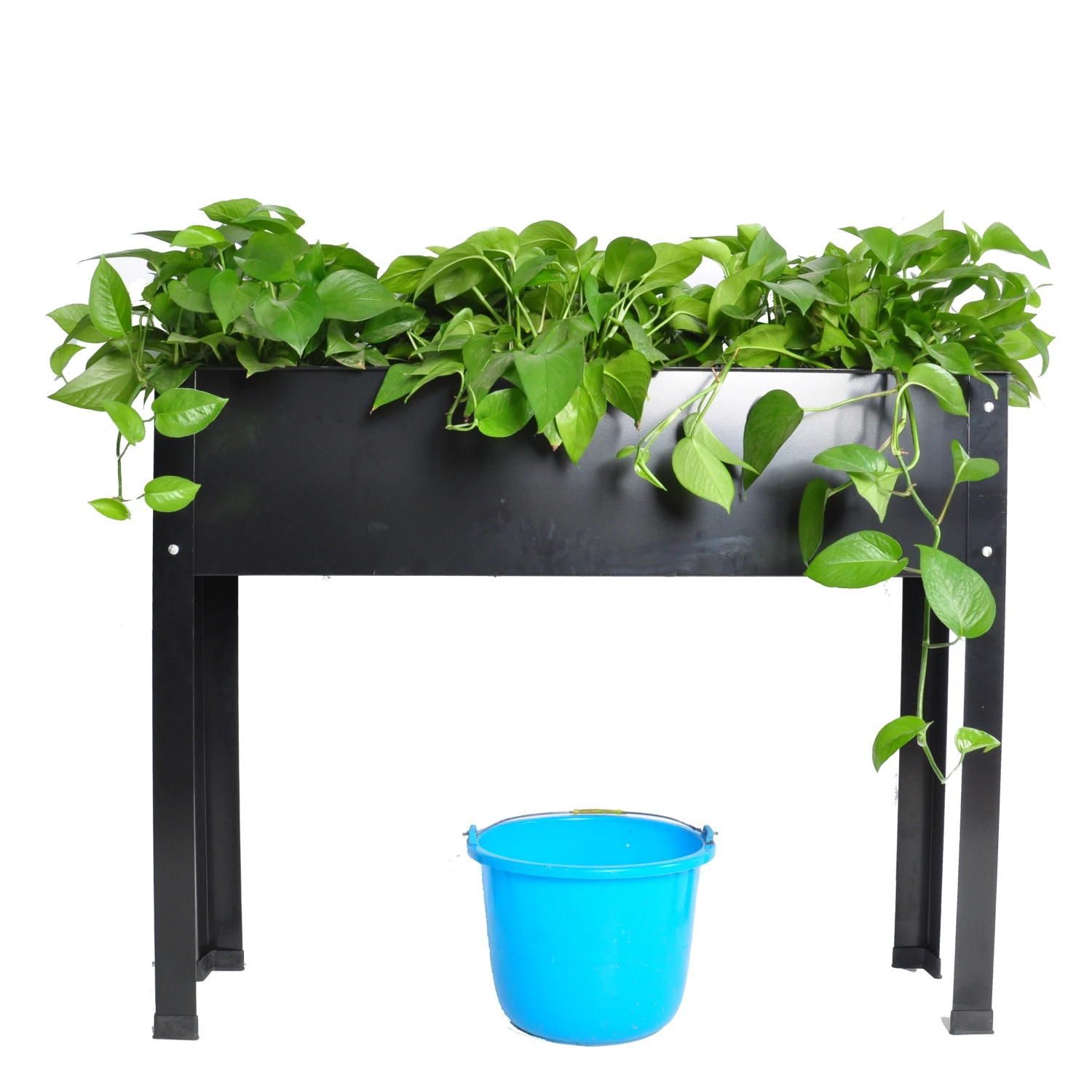 

Elevated garden bed, metal elevated outdoor flowerpot box, suitable for backyard and terrace, large flowerpot, suitable for vege