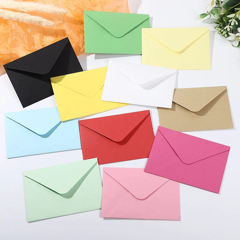 

50pcs/lot Macaron Envelopes for Wedding Invitations High Grade 110g Paper Postcards Business Stationery 17.5x12.5cm Envelopes